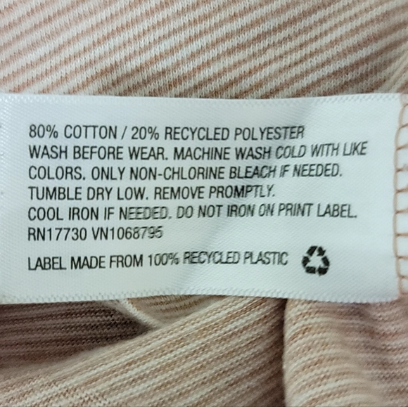 Cat & Jack Long Sleeve Red and White Striped Shirt size 4t - Picture 6 of 6